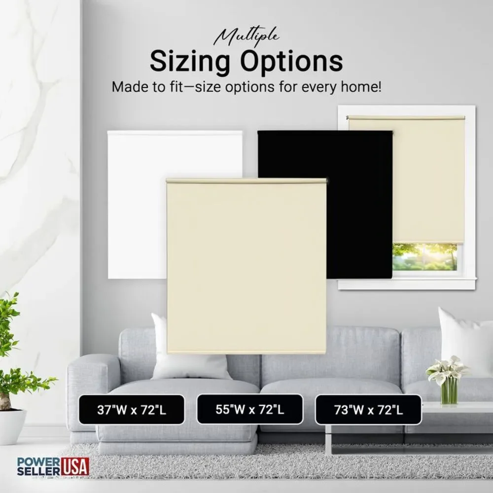 Light Filtering Cordless Window Roller Shades (37